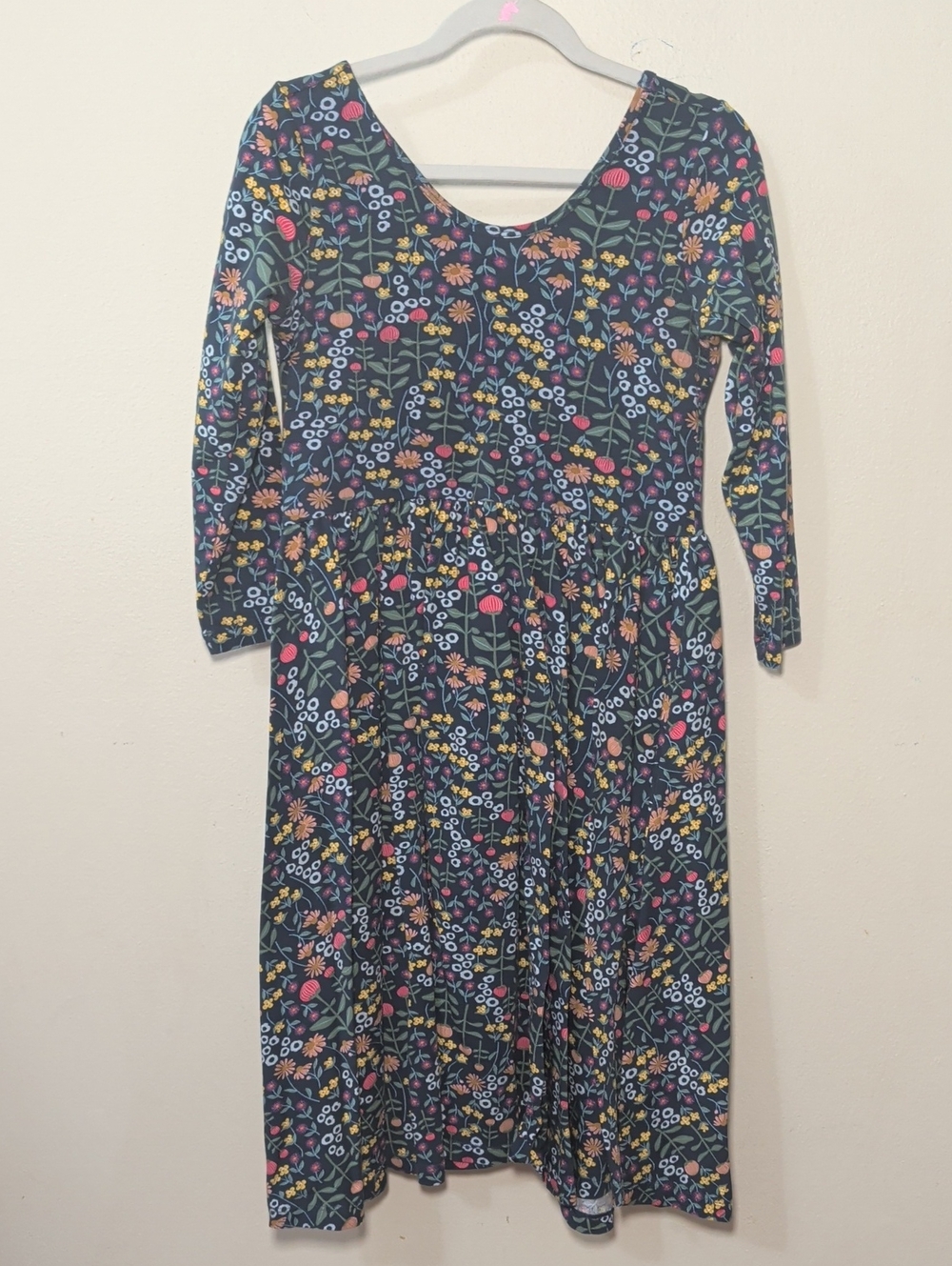 Alice + Ames Ballet Dress in Hanna Floral Blue Pink Green Colorful Girls Size 10